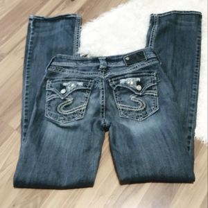 Silver Jeans ,Size 27/33 ,Suki Flap 17💙